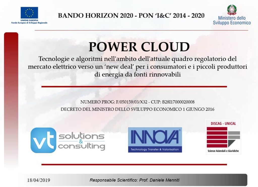 VT Solutions & Consulting partner industriale nel progetto Power Cloud